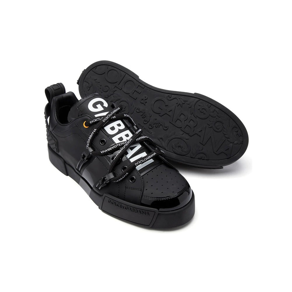 Dolce & Gabbana Portofino Sneakers in Black - kickpit