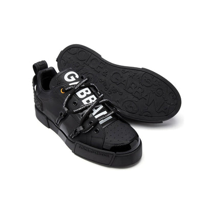 Dolce & Gabbana Portofino Sneakers in Black - kickpit