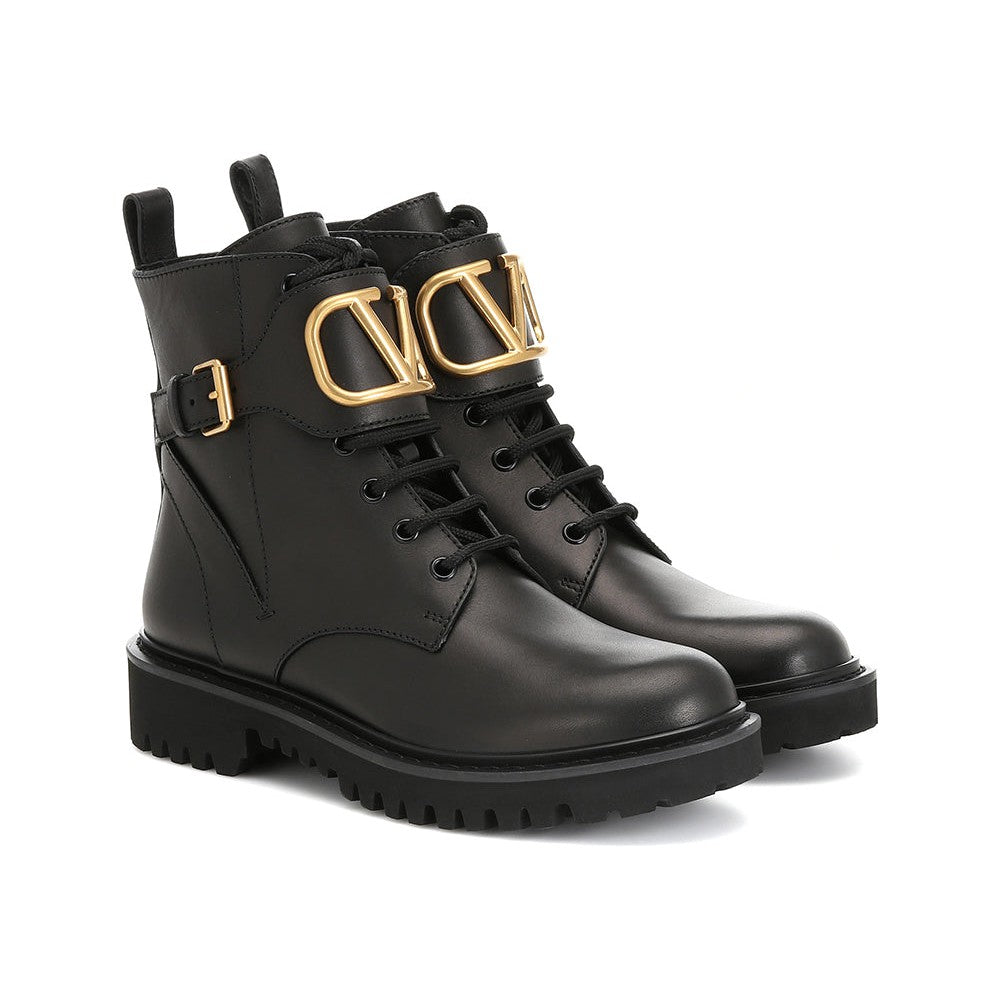 Valentino Garavani VLOGO leather ankle boots - kickpit
