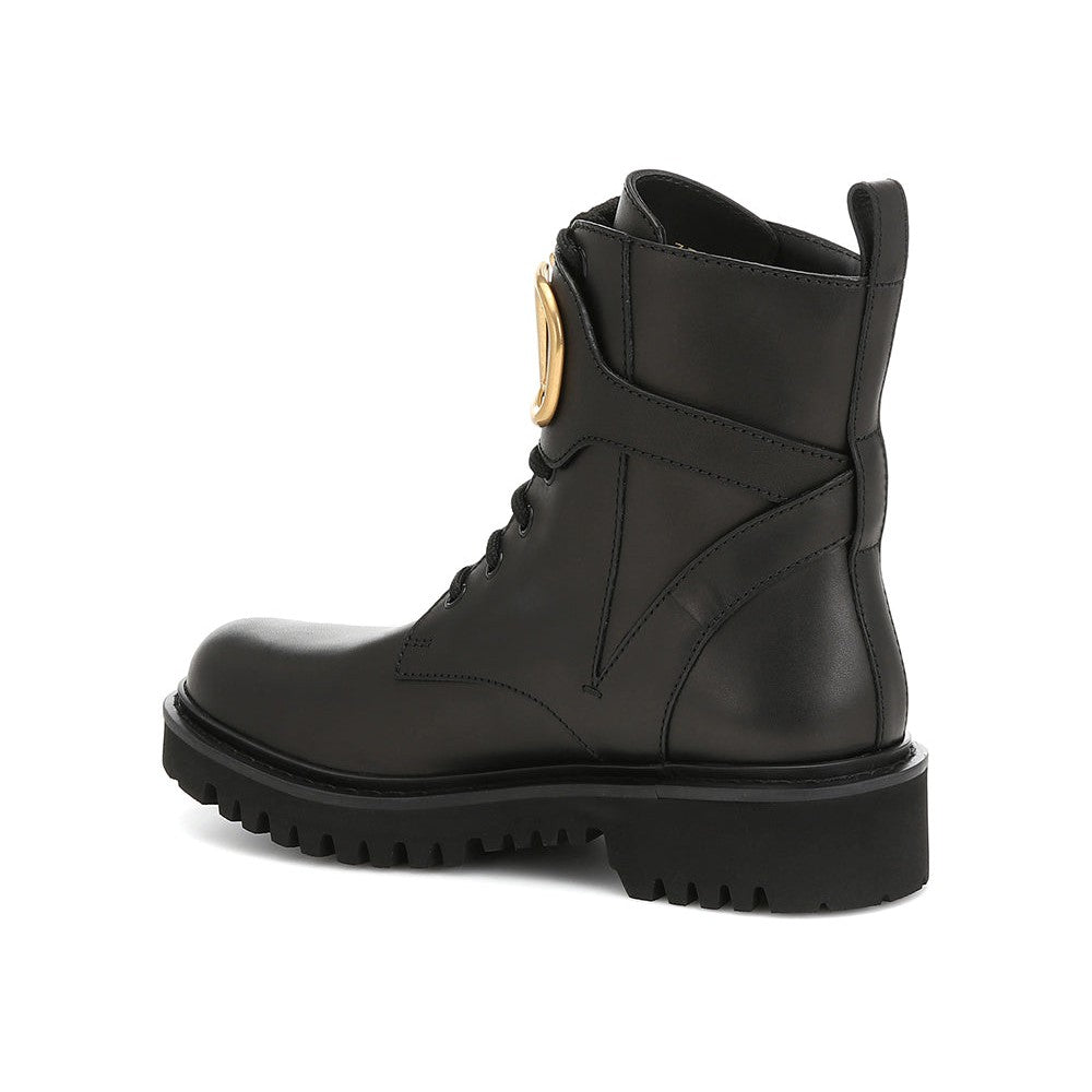 Valentino Garavani VLOGO leather ankle boots - kickpit
