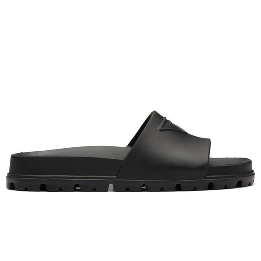 Prada Logo-Embossed Slides - kickpit