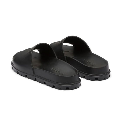 Prada Logo-Embossed Slides - kickpit