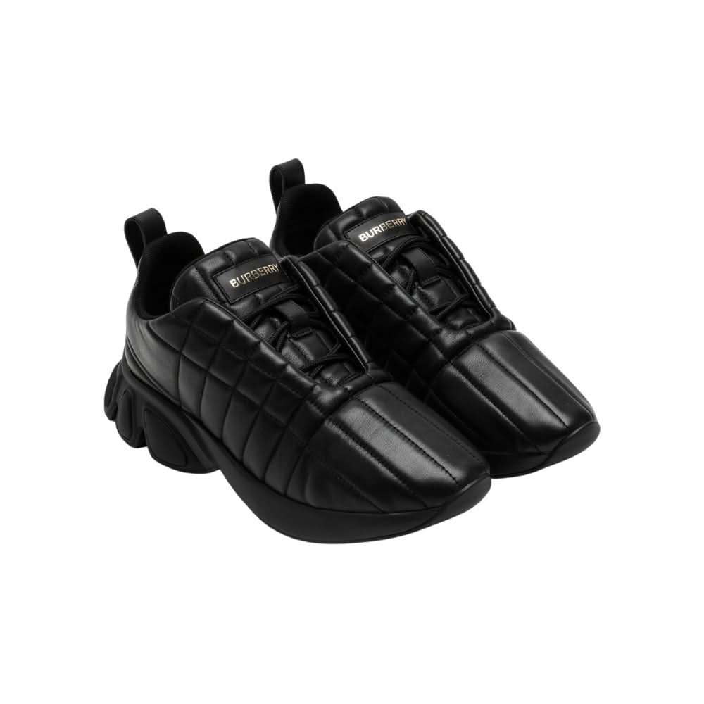 Burberry Quilted Leather Classic Sneakers 'Black' - kickpit