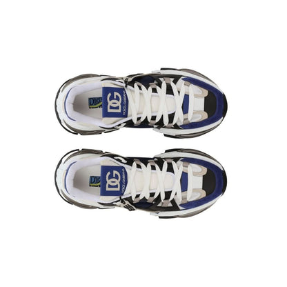 Dolce & Gabbana Men's Blue Mixed-material Airmaster Sneakers - kickpit