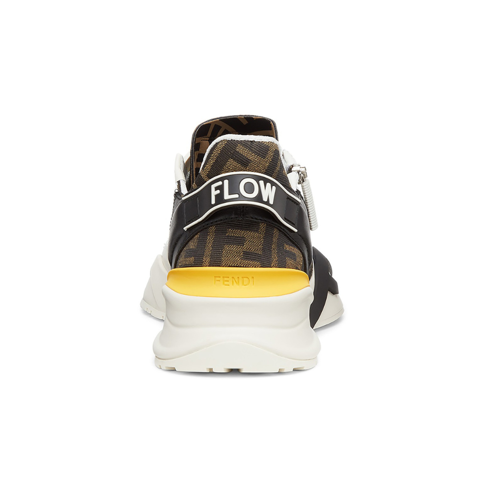 Fendi Flow White Leather Low-Tops - kickpit