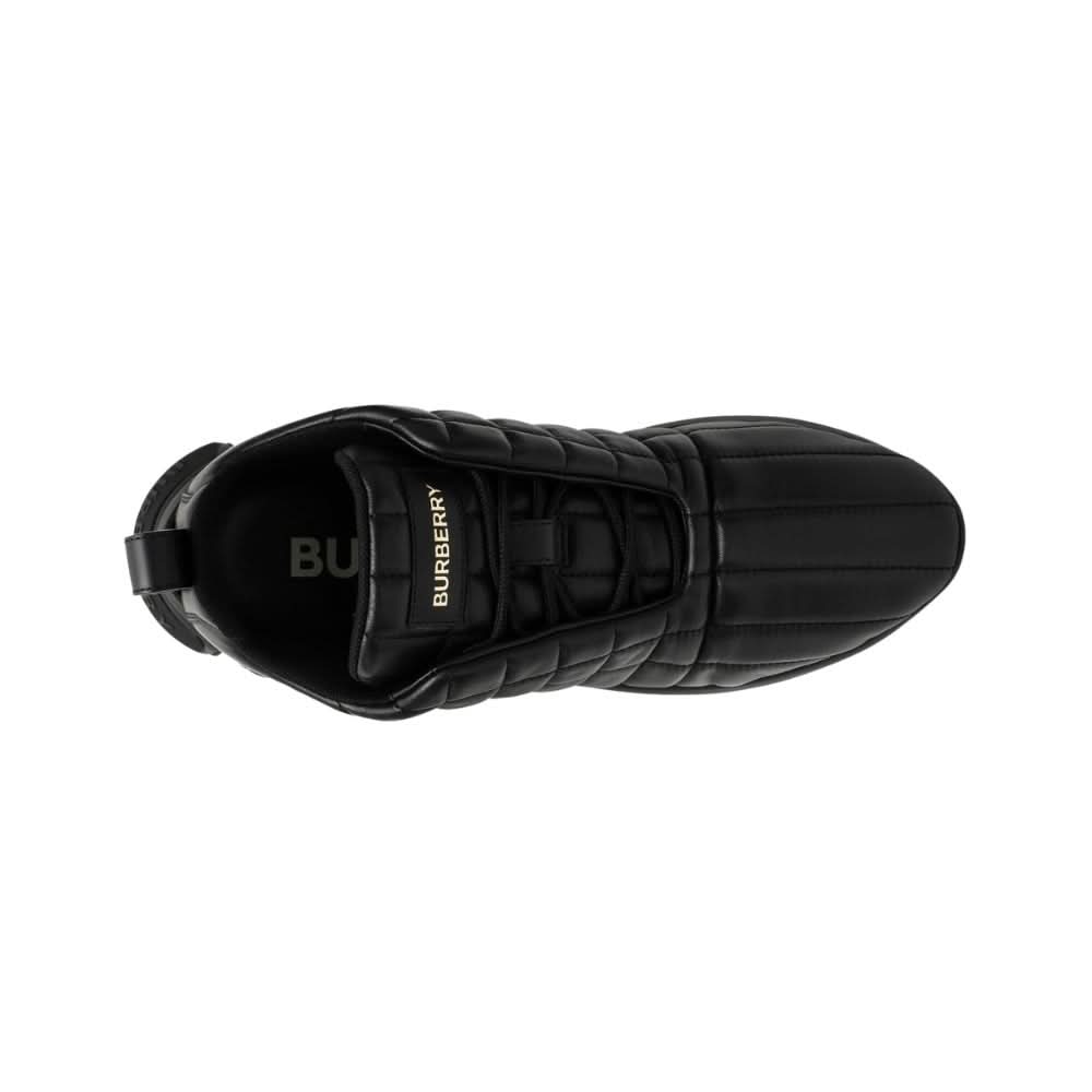 Burberry Quilted Leather Classic Sneakers 'Black' - kickpit