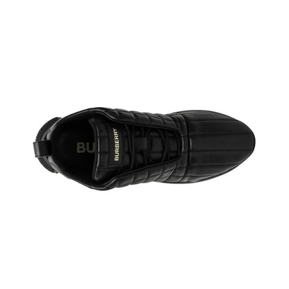 Burberry Quilted Leather Classic Sneakers 'Black' - kickpit