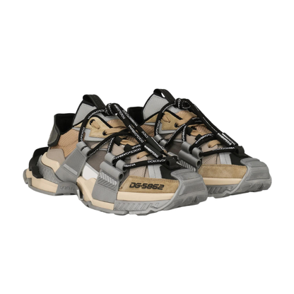 DOLCE & GABBANA Mixed-Materials Space Sneakers - kickpit