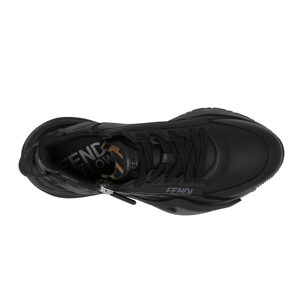 Fendi Flow Black leather low-tops - kickpit