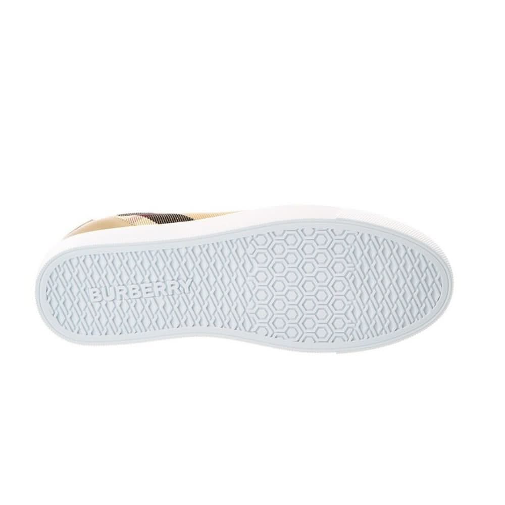 Burberry House Check Cotton and Leather Sneakers - kickpit