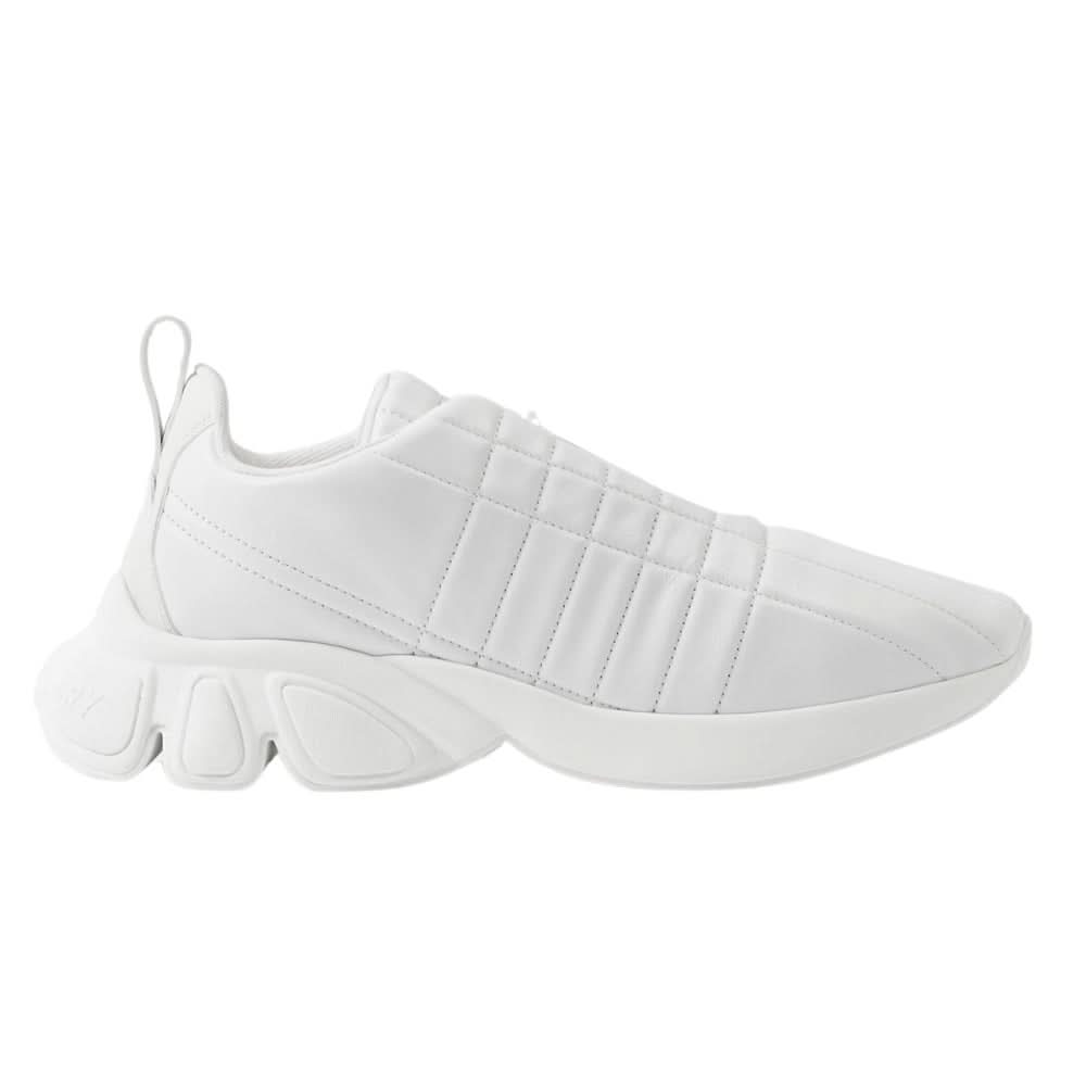 Burberry Quilted Leather Classic Sneakers 'White' - kickpit