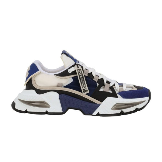 Dolce & Gabbana Men's Blue Mixed-material Airmaster Sneakers - kickpit