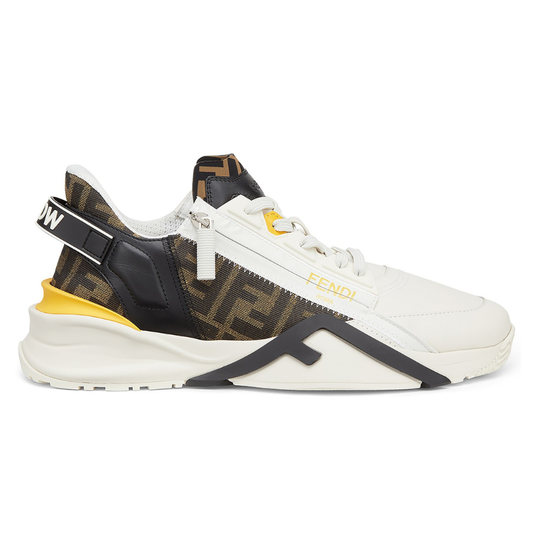 Fendi Flow White Leather Low-Tops - kickpit