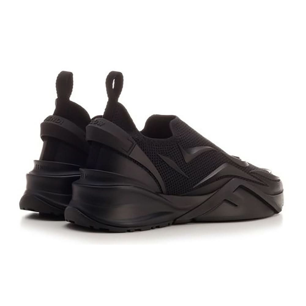 Fendi Flow - Black Mesh Running Sneakers - kickpit