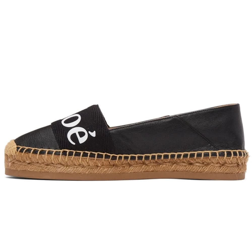 CHLOÉ Black Woody Espadrilles - kickpit