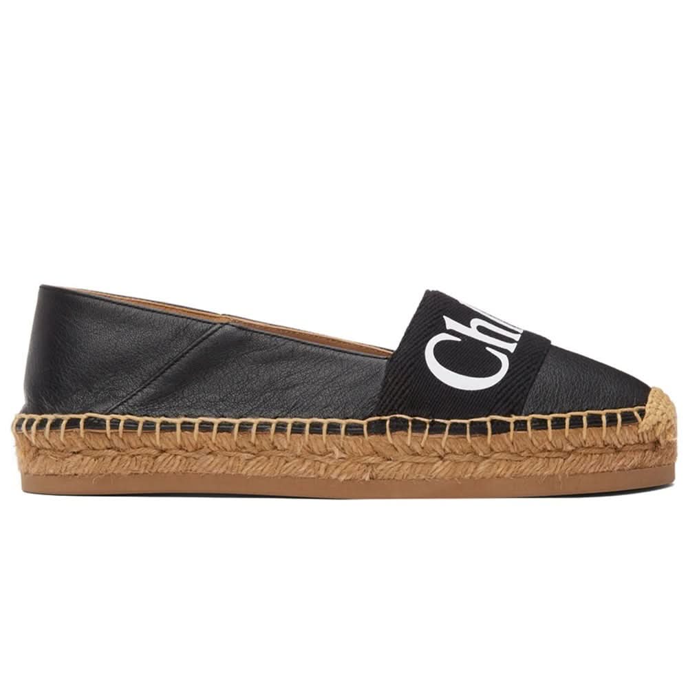 CHLOÉ Black Woody Espadrilles - kickpit