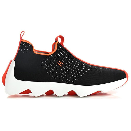 HERMES Technical Canvas Goatskin Mens Eclair Sneaker - kickpit