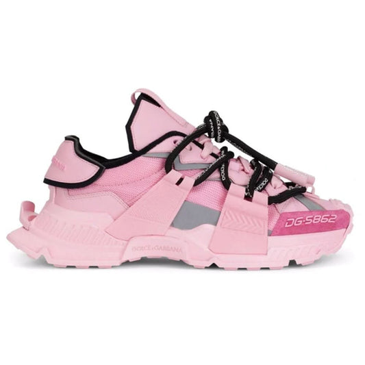 DOLCE & GABBANA Mixed-material Space Sneakers In Multicolor - kickpit