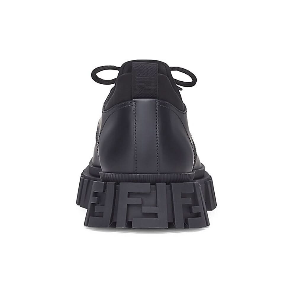 Fendi Leather Double F Oxford Shoes - kickpit