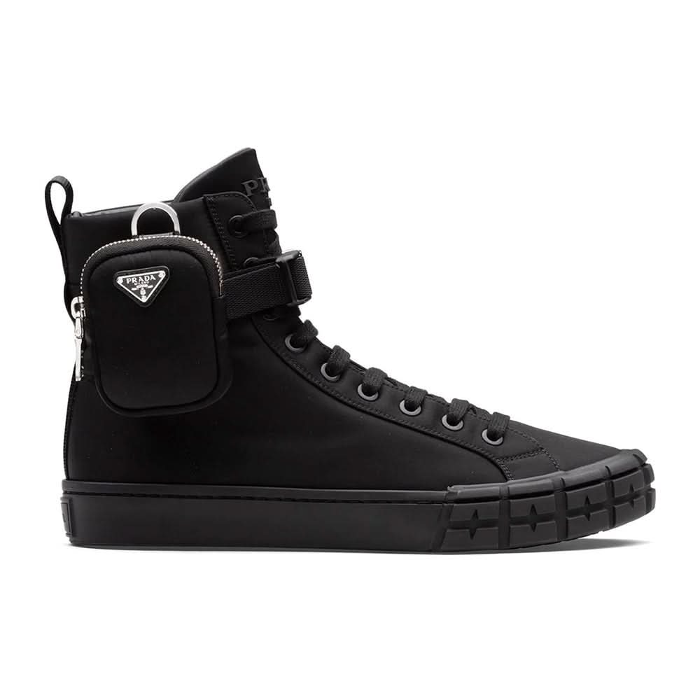 Prada Wheel Re-Nylon high-top sneakers - kickpit