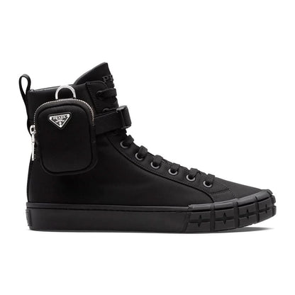 Prada Wheel Re-Nylon high-top sneakers - kickpit