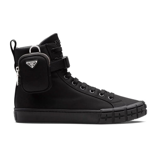 Prada Wheel Re-Nylon high-top sneakers - kickpit