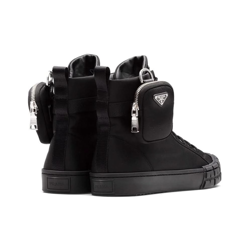 Prada Wheel Re-Nylon high-top sneakers - kickpit