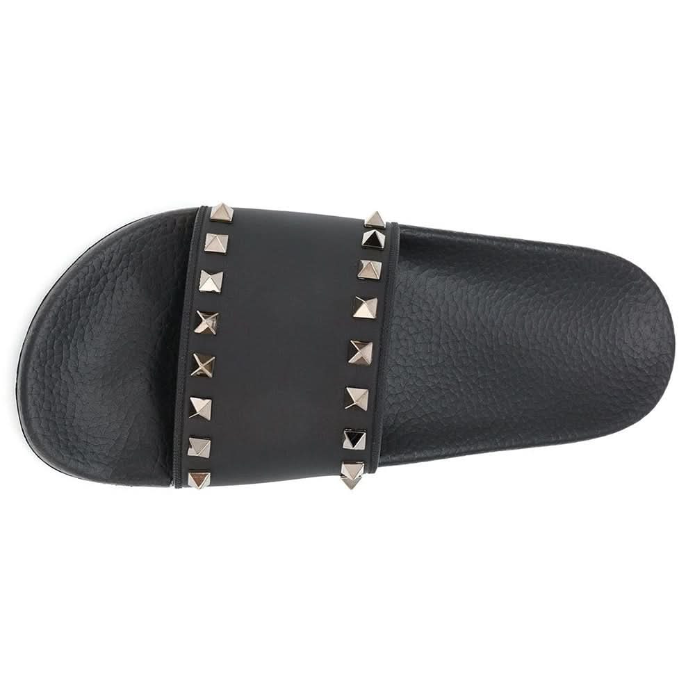 Valentino Garavani Rockstud pool slides - kickpit
