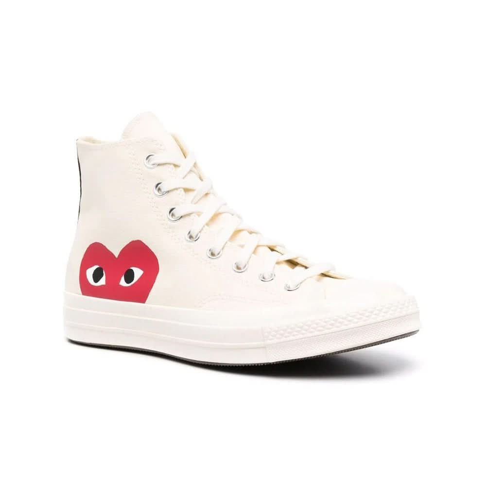 Comme Des Garçons Play x Converse Chuck 70 high-top sneakers - White - kickpit
