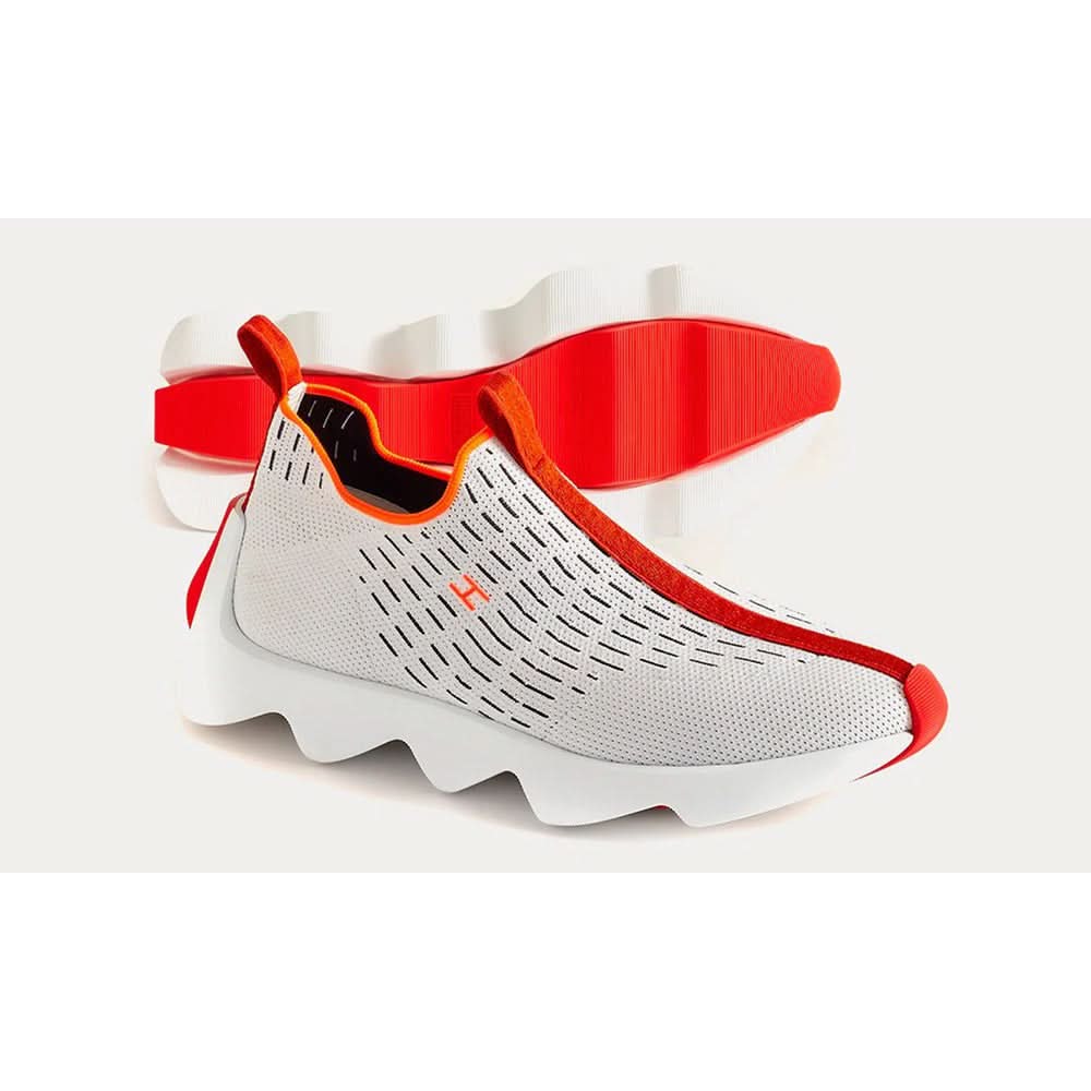 HERMES Eclair Blanc Low Top Sneakers - kickpit