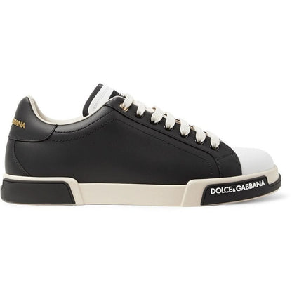 Dolce & Gabbana Leather Sneakers "Black" - kickpit