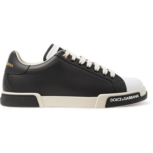 Dolce & Gabbana Leather Sneakers "Black" - kickpit