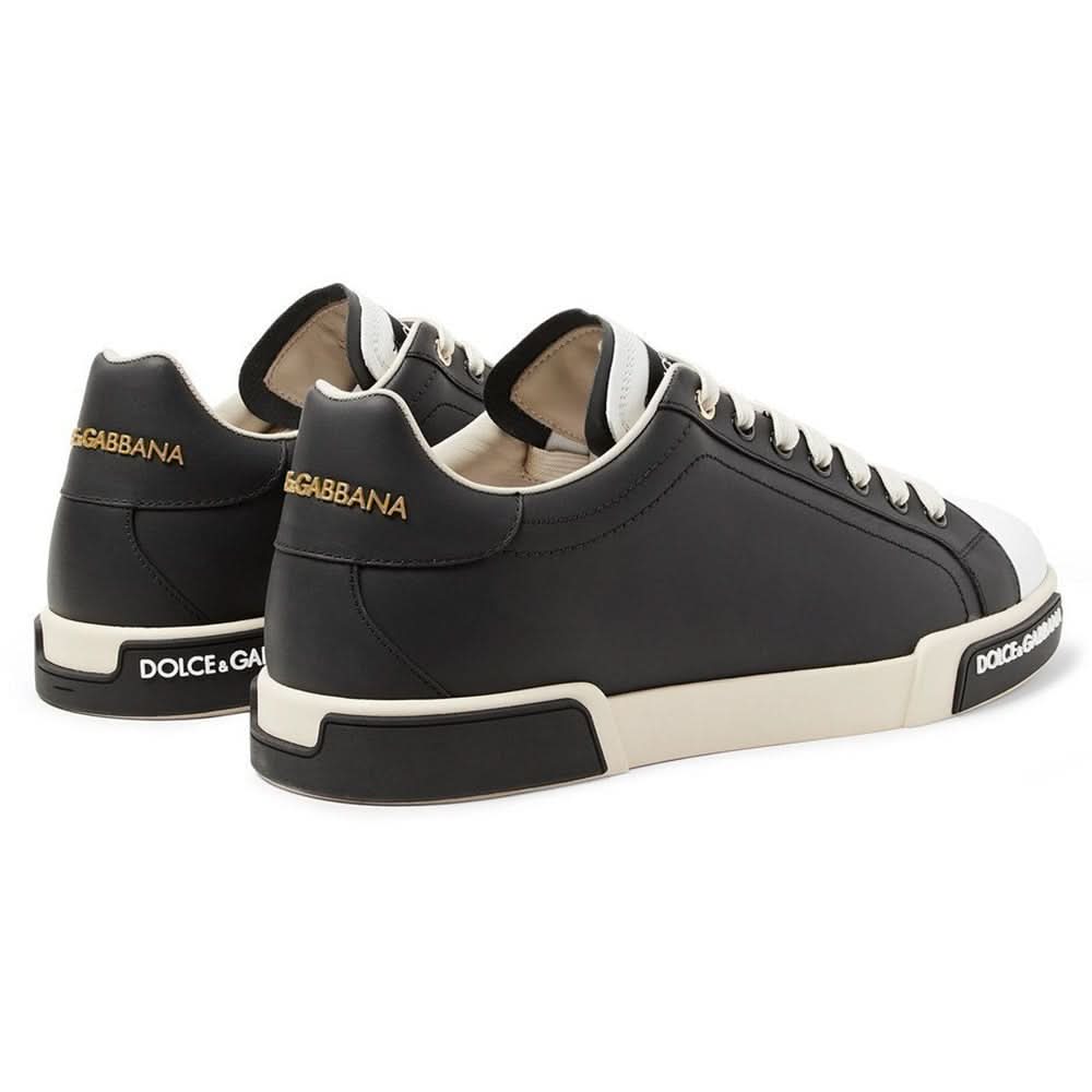 Dolce & Gabbana Leather Sneakers "Black" - kickpit