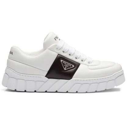 Prada padded leather sneakers 'White' - kickpit