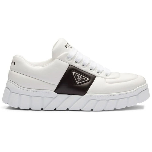 Prada padded leather sneakers 'White' - kickpit