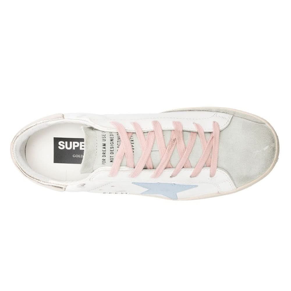 Golden Goose Wmns Superstar 'White Silver Ice Blue' - kickpit