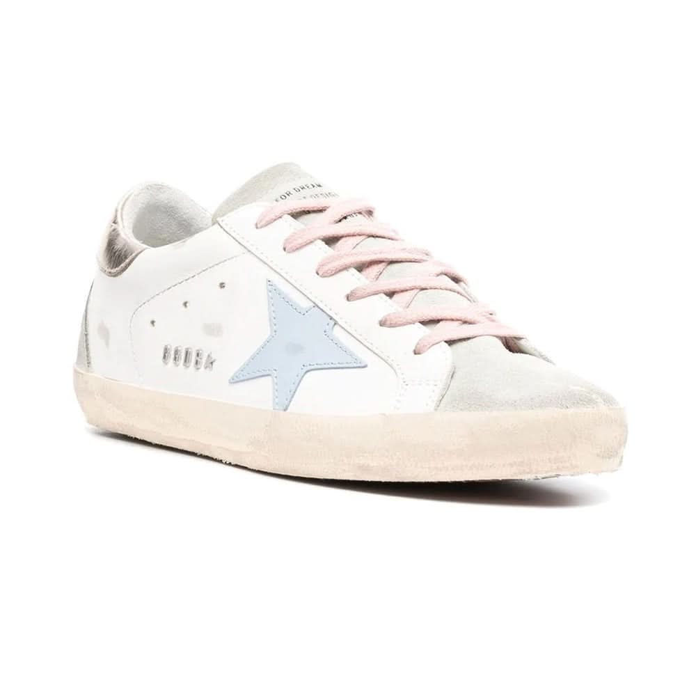 Golden Goose Wmns Superstar 'White Silver Ice Blue' - kickpit