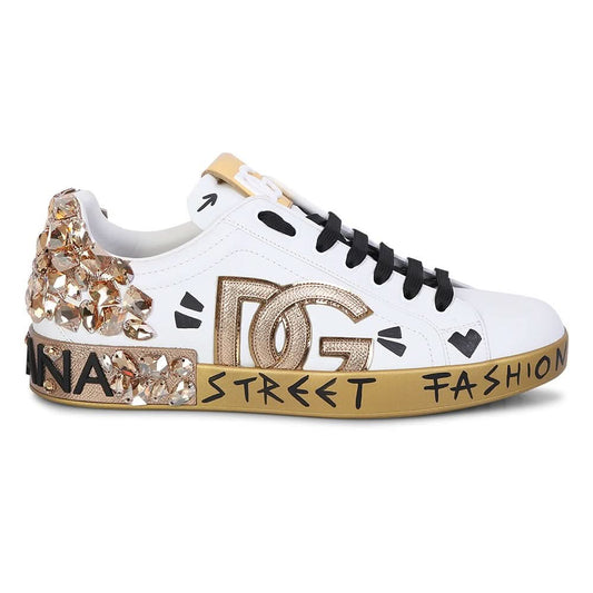 DOLCE & GABBANA Logo Patch Sneakers - kickpit